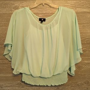 Mint Green Blouse
